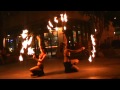 Fire Fans Performance - Divinitas fire spinning show 台湾火表演 火扇 月眉育樂世界