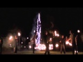 Juggletastic fire show, With flame throwers and pyrotechnics